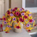 Artificial Fake Flowers Plants for Outdoor Decoration, 2PCS Faux Petunias Silk Flower UV Resistant No Fade for Home Outside Garden Balcony Yard Porch Realistic Indoor Decor (Purple White)