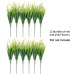 Artificial Faux Plants Flowers for Outdoor Decorations, Fake Monkey Grass for Outside Porch Patio, No Fade Realistic Greenery Plant, UV Resistant Artificial Shrubs for Courtyard Window Garden